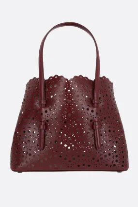  ALAIA borsa tote Mina 25 in pelle laserata 