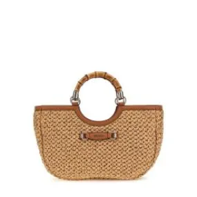 Borsa a mano siria paglia guess