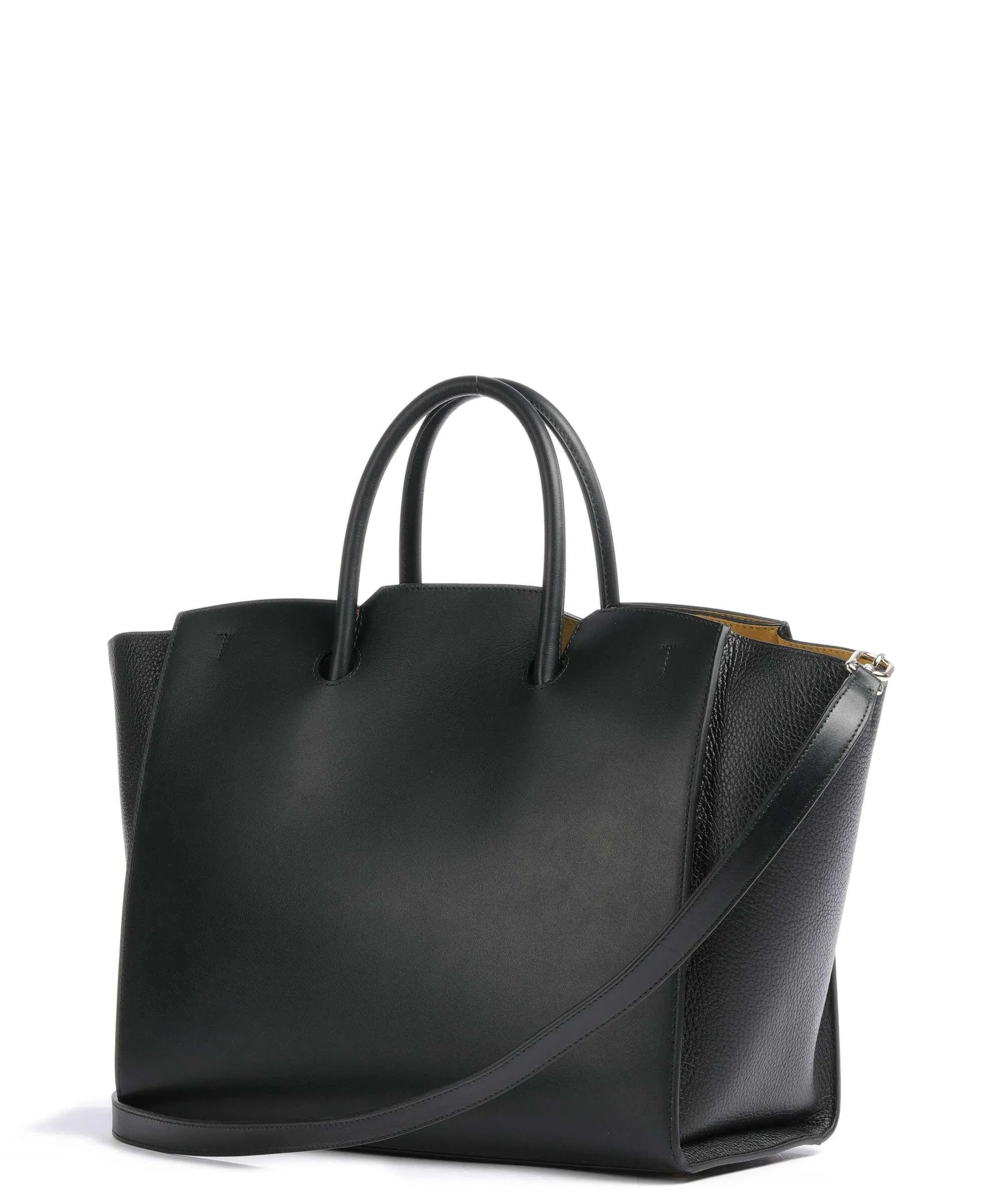  Furla Genesi L Borsa a mano pelle di vitello finemente grana nero  