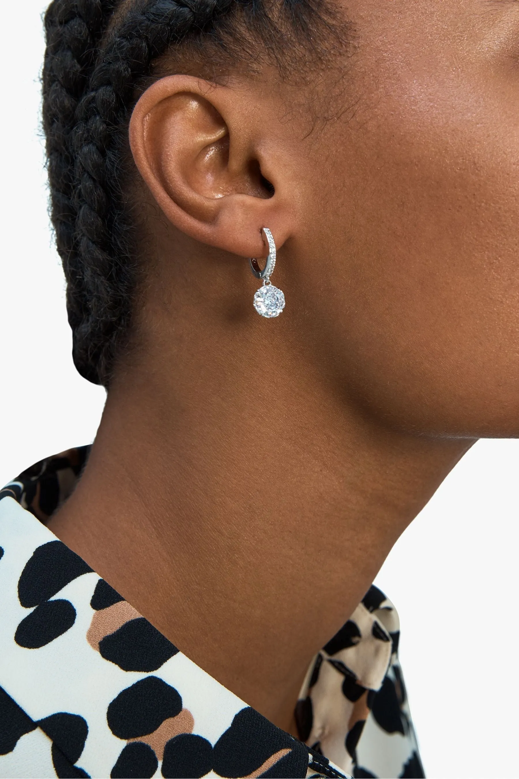 Kate Spade New York Argento - Orecchini pendenti con pavé di brillanti