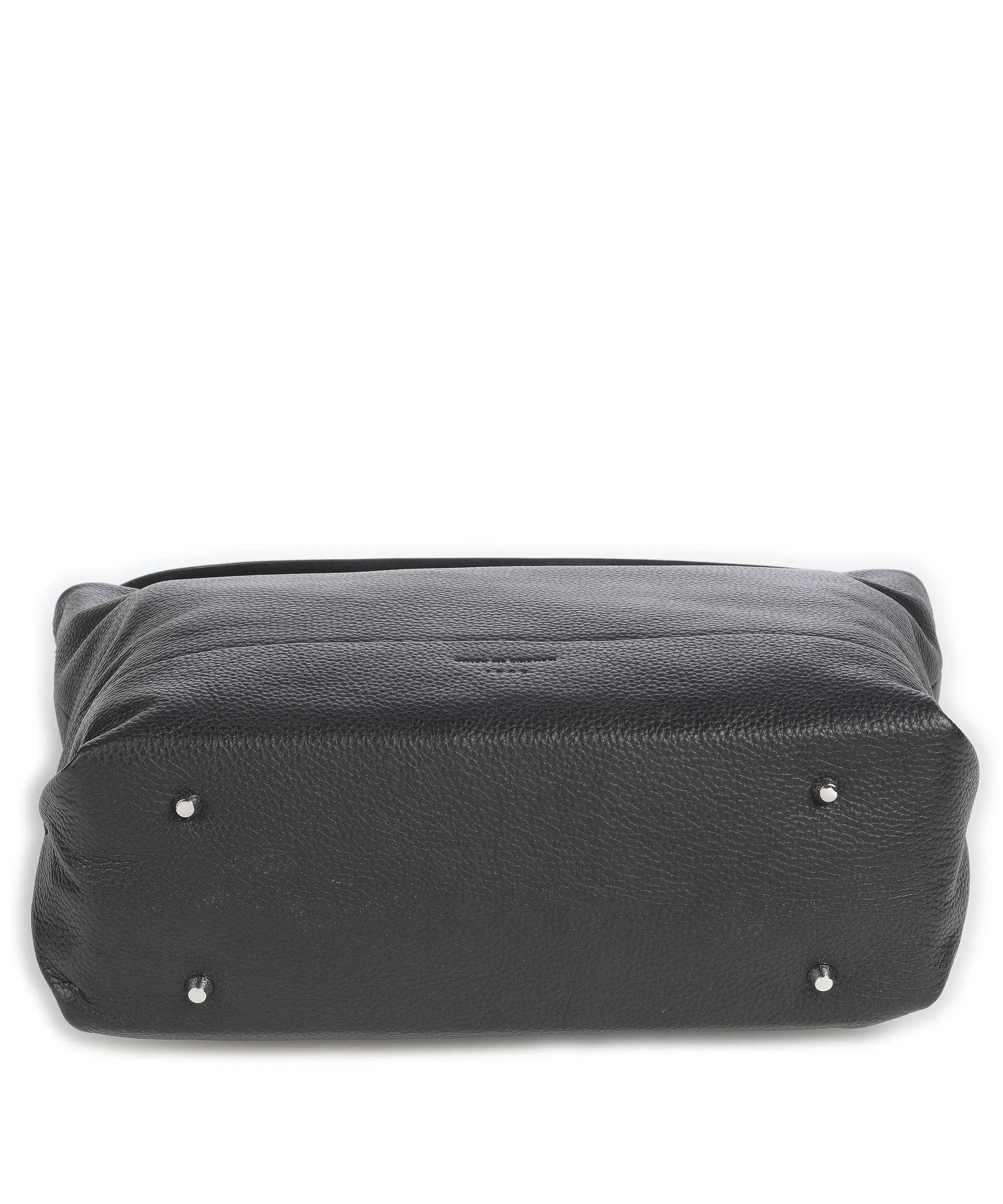  Tiger of Sweden Cesano Borsa hobo pelle di vacchetta grana nero  