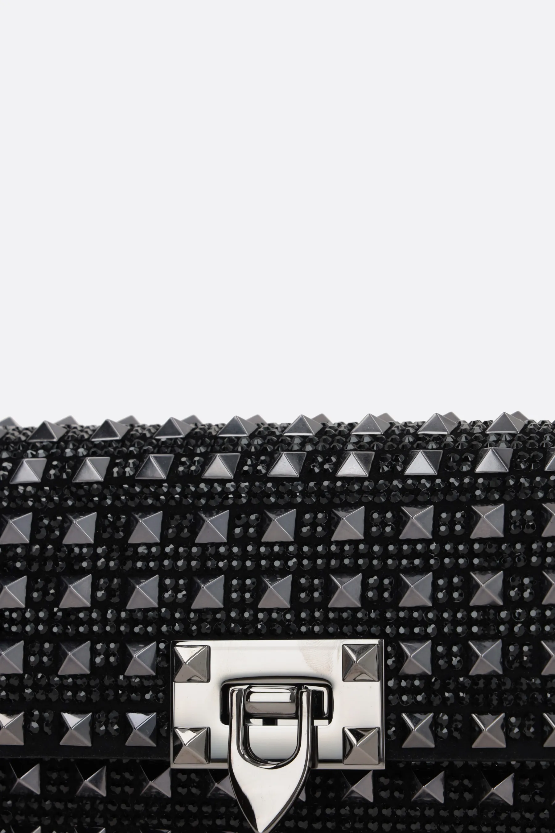  VALENTINO GARAVANI borsa a spalla Rockstud23 East-West in pelle liscia e suede 